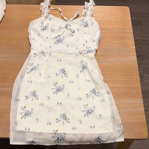 Floral Sleeveless Dress with Ruffle Straps